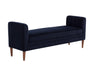 Sunpan Yosi Bench - Auburn Brown - Abbington Navy