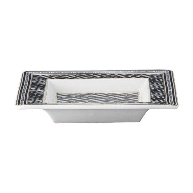 Versace La Greca Signature Black Tray Square