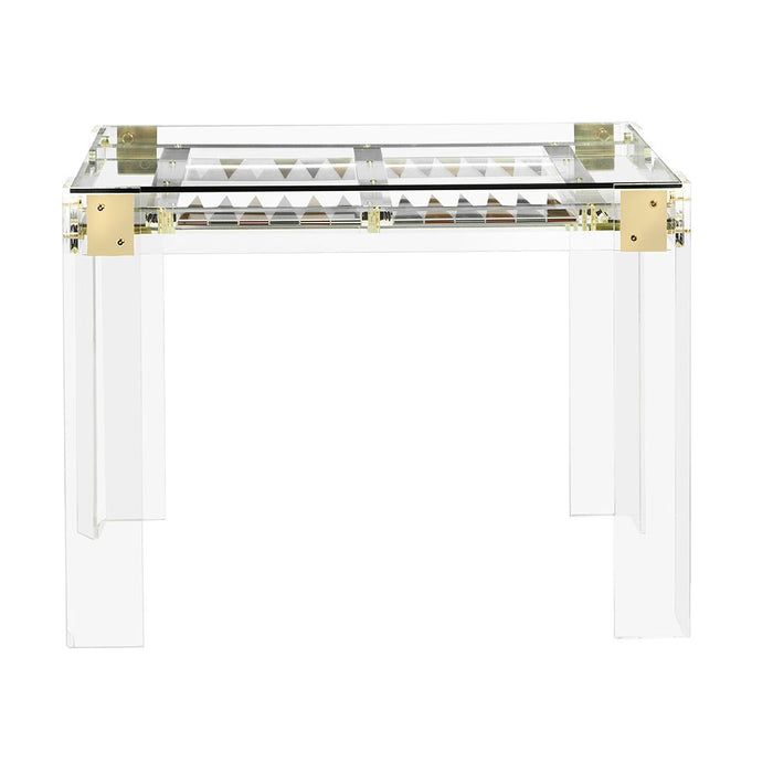 Interlude Home Pierre Acrylic Backgammon Table