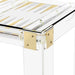 Interlude Home Pierre Acrylic Backgammon Table