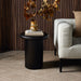 Zach End Table - Charcoal Parawood Solid