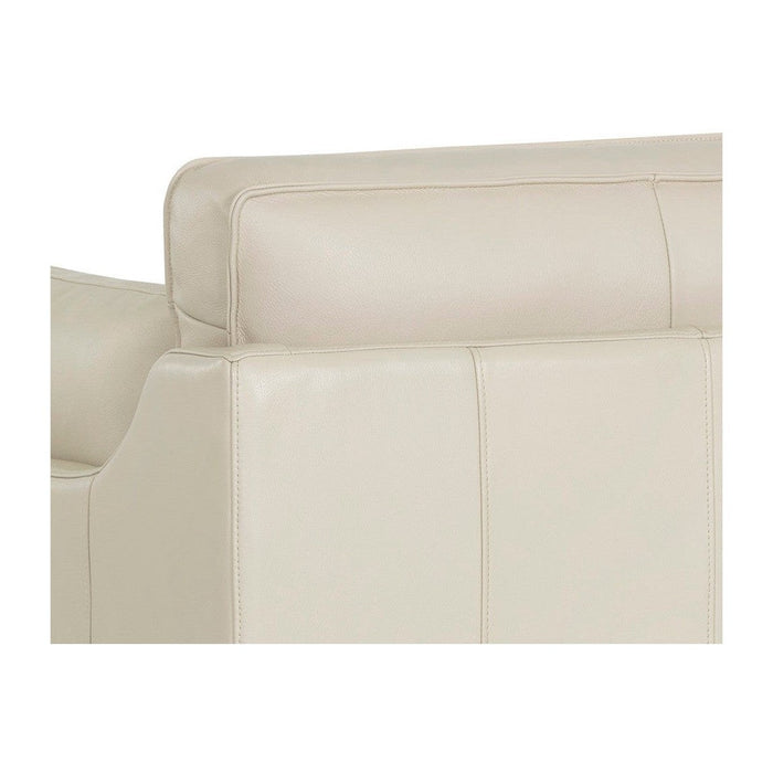 Sunpan Mackenzie Armchair - Astoria Cream Leather