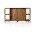 Indira Kitchen Island-Smoked Acacia