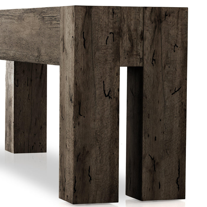 Abaso Console Table in Ebony Oak