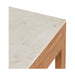 Indira Small Kitchen Island-White Marble