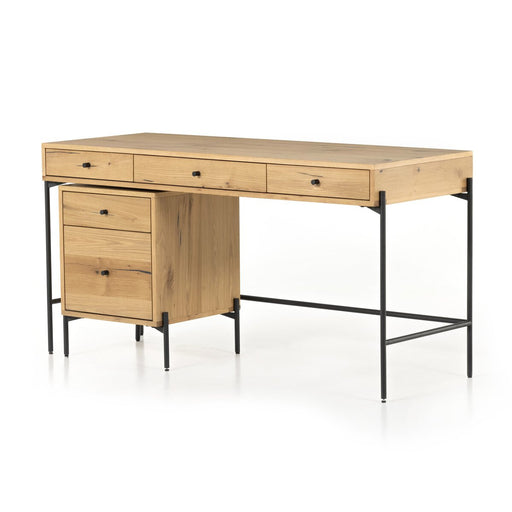 Four Hands Eaton Desk With Filing Cabinet DSC