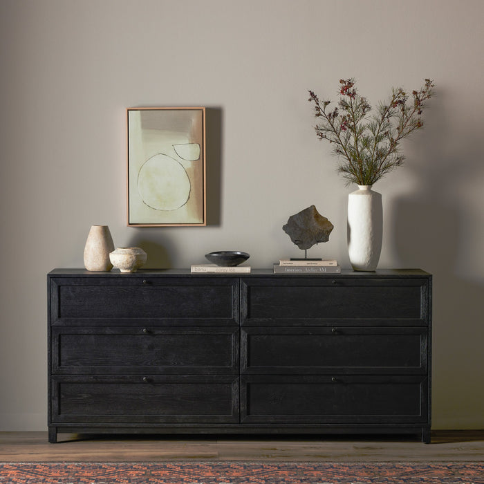 Millie 6 Drawer Dresser-Drifted Matte Bl