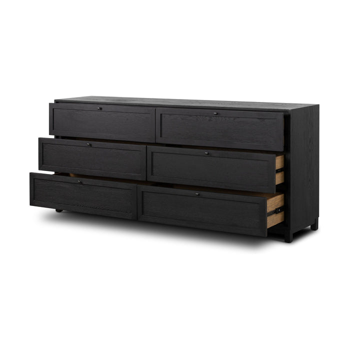 Millie 6 Drawer Dresser-Drifted Matte Bl