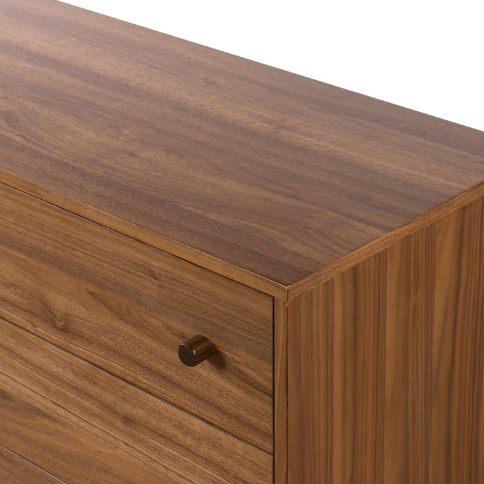 Arturo 6 Drawer Dresser-Natural Walnut