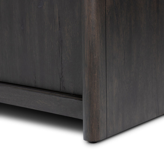 Laredo Media Console-Smoked Black Veneer