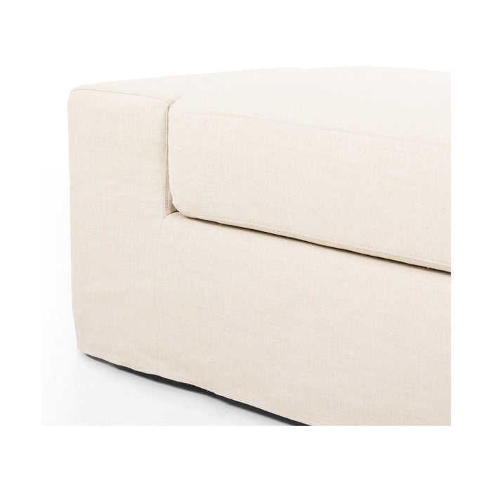 Wide Arm Slipcover Accent Bench