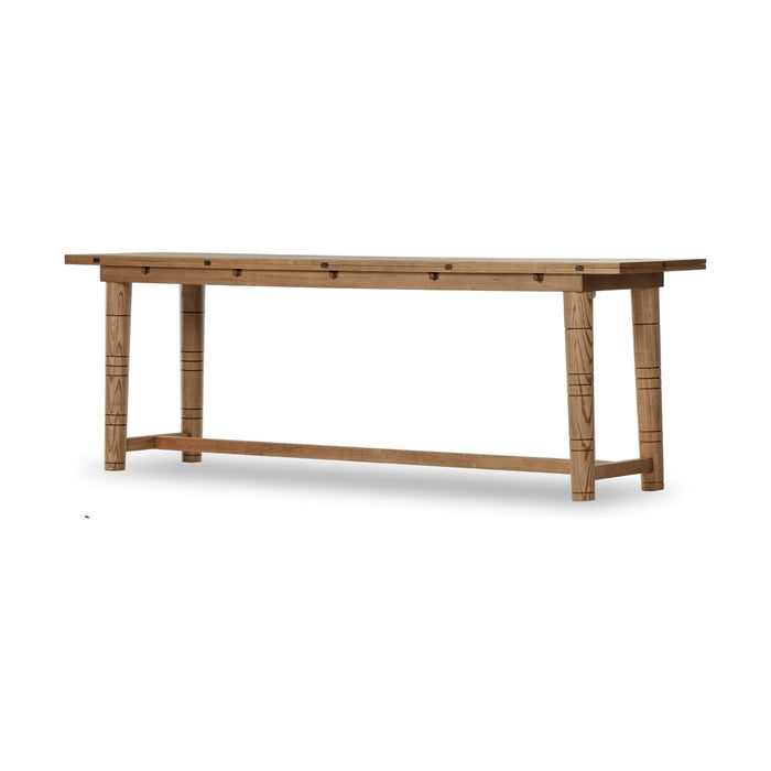 Flip Top Console Table-Toasted Ash