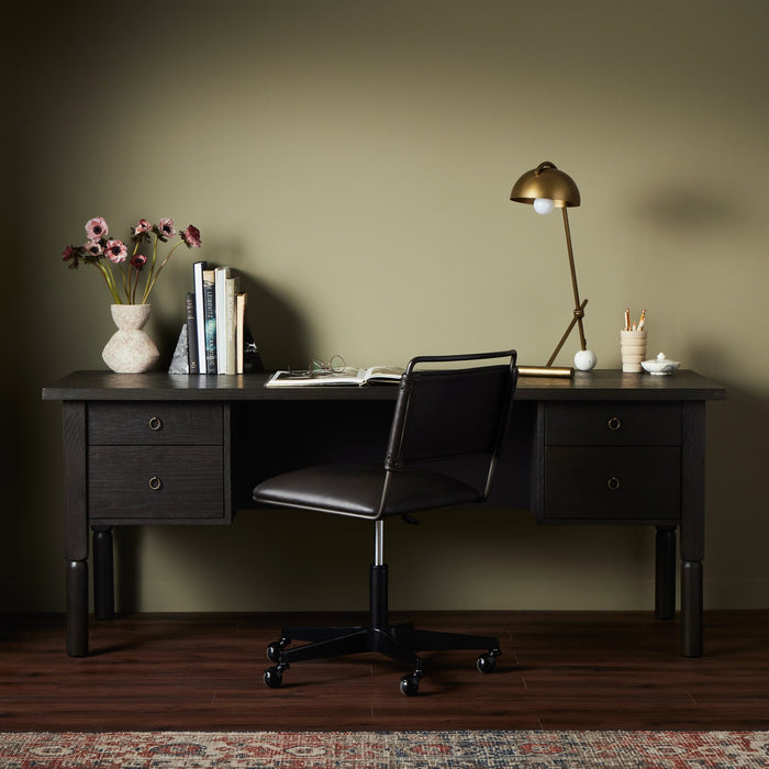 Concord Desk-Charcoal Oak