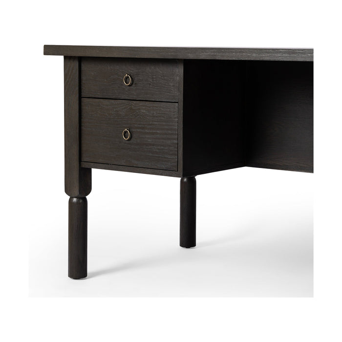 Concord Desk-Charcoal Oak