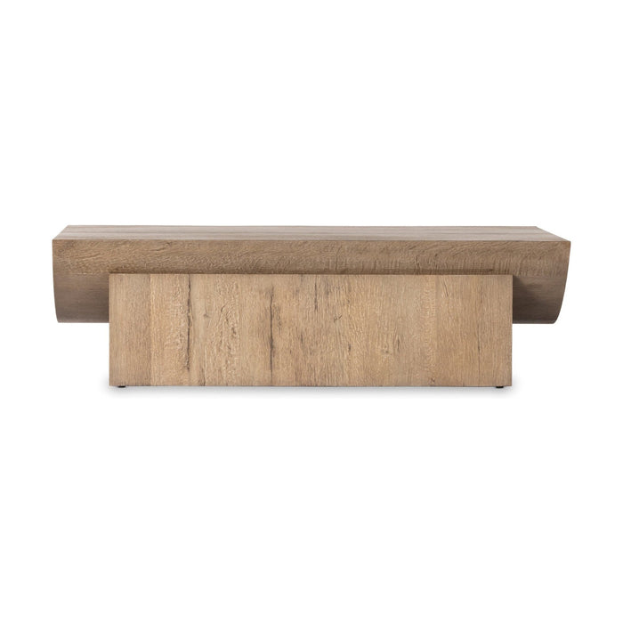 Elbert Coffee Table-Rustic Oak Veneer