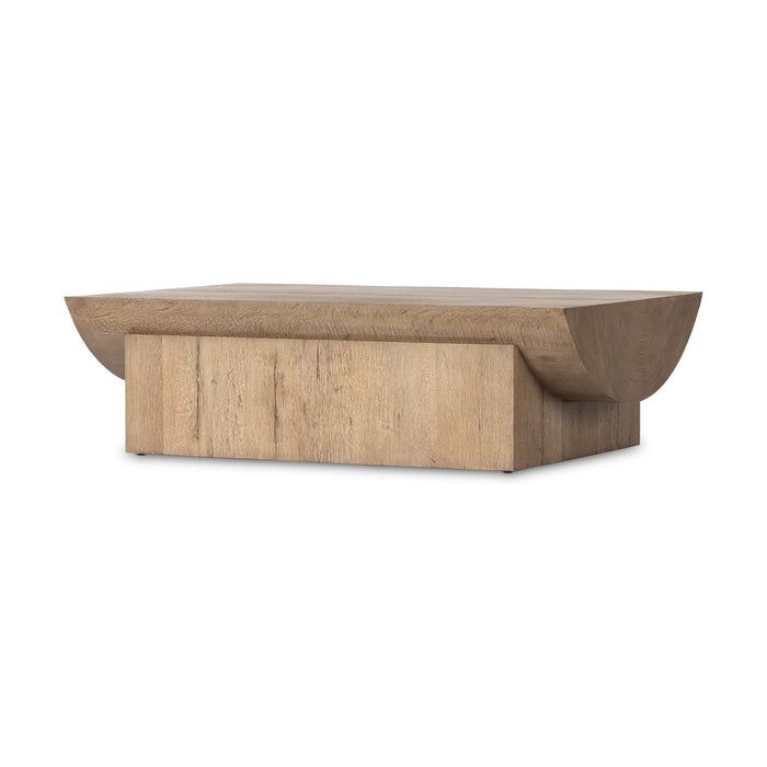 Elbert Coffee Table-Rustic Oak Veneer