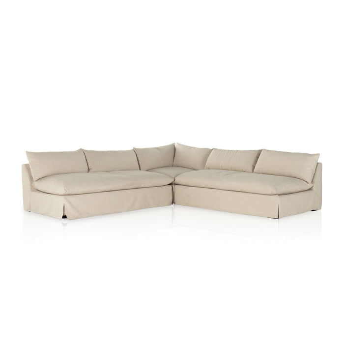 Grant Slipcover 3-Piece Sectional