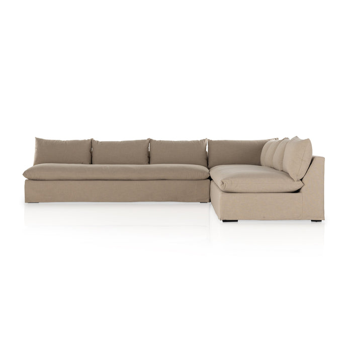 Grant Slipcover 3-Piece Sectional