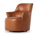 Ernesto Swivel Chair-Freehnd Sftgrn Nutmeg