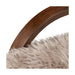 Tobin Chair-Taupe Mongolian Fur