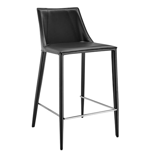 Euro Style Kalle Counter Stool with Plastic Feet