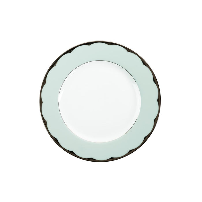 Haviland Illusion Salad Plate - Mint Platinum