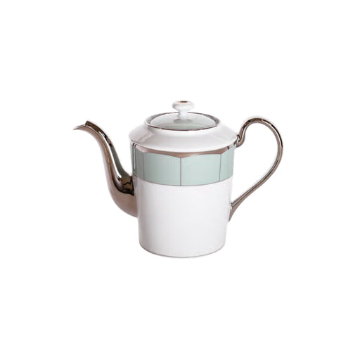 Haviland Illusion Coffeepot - Mint Platinum