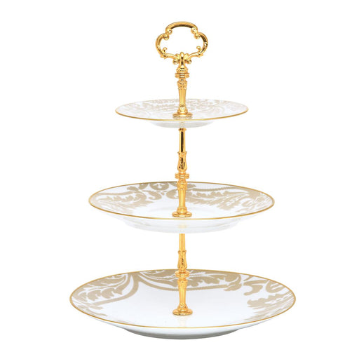 Haviland Damasse 3 Tier Cake Plate