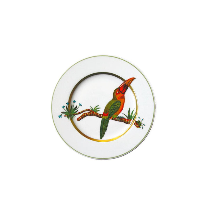 Haviland Alain Thomas Toucan Facing Right Bread and Butter Plate