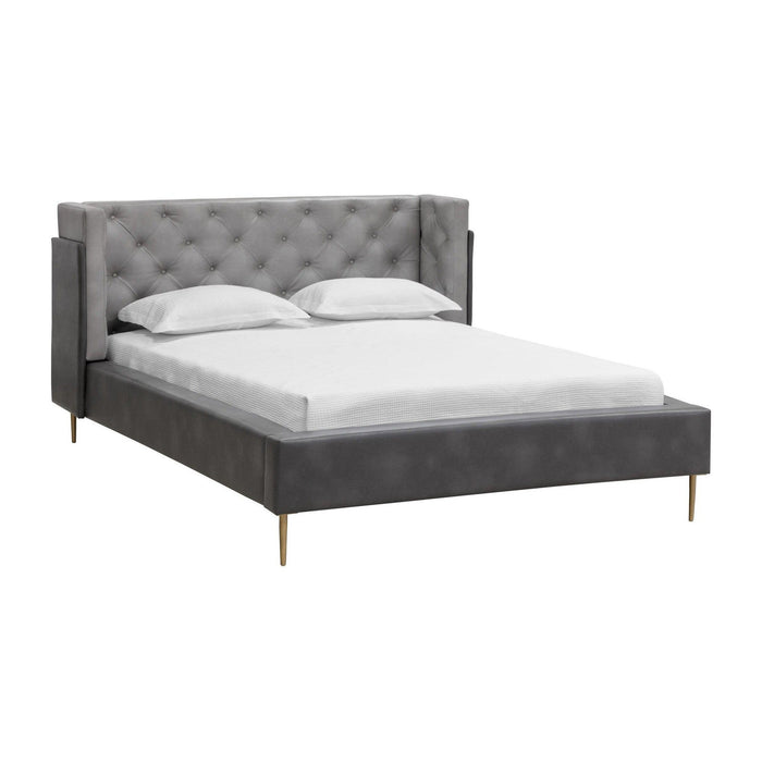 Sunpan Laura Bed - King - Bravo Metal / Bravo Portabella