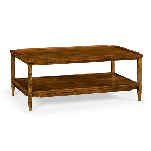 Jonathan Charles Casual Accents Distressed Coffee Table 491021