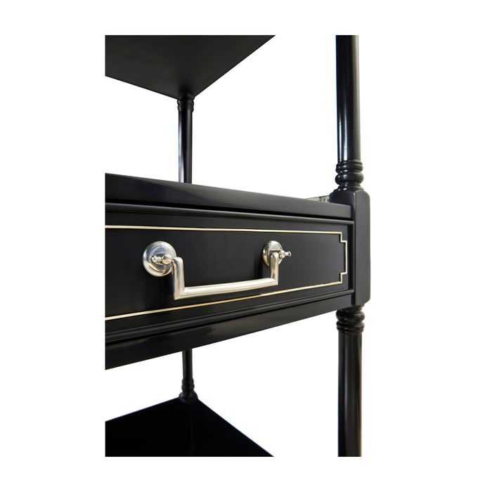 Jonathan Charles Flux Lacquer Etagere 492442-BLA