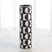 Global Views Black/White Circles Vase