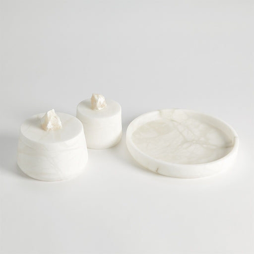 Global Views Alabaster Tapered Round