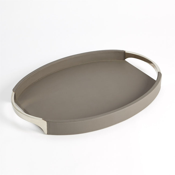 Global Views Roberts Tray - Fossil Grey