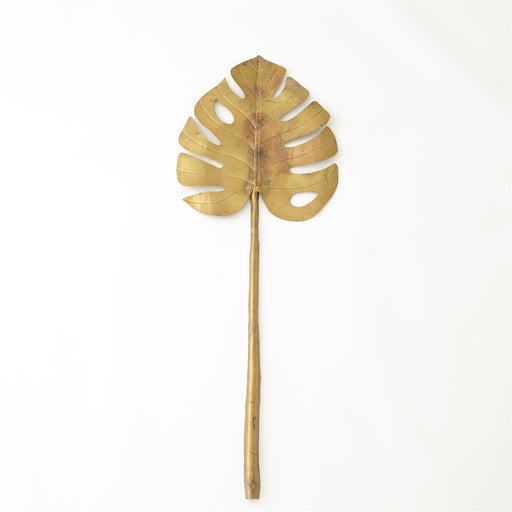 Global Views Brass Monstera Leaf