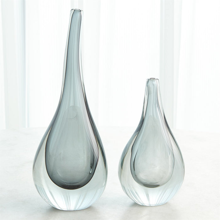 Global Views Stretched Neck Vase - Grey