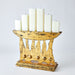 Global Views Brutalist Candelabra - Gold Leaf