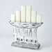 Global Views Brutalist Candelabra - Silver Leaf