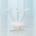 Global Views Alabaster Cocktail Picks - Set of 8 with Base