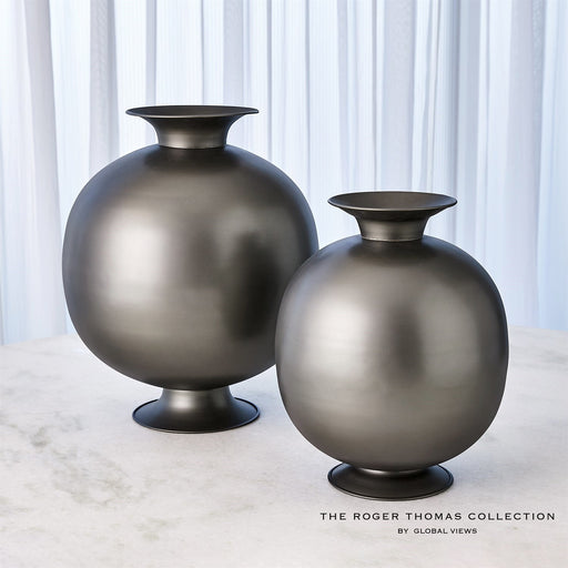 Global Views Bronzino Orb Vase - Genmetal