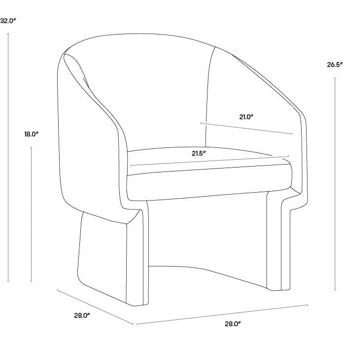 Sunpan Lauryn Lounge Chair New