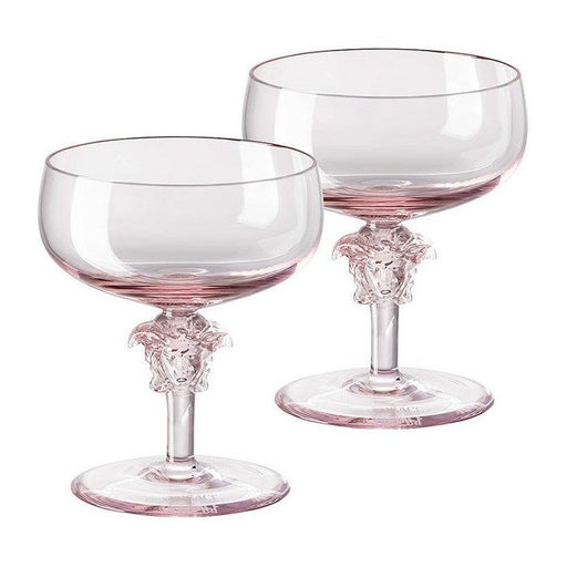 Versace Medusa Lumiere 2/Short Stem - Champagne Saucer - Set of 2