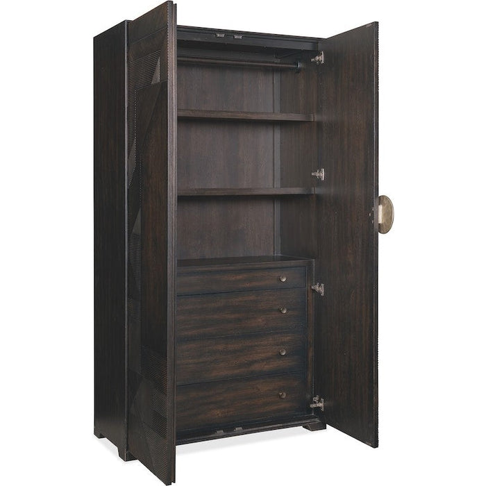 Hooker Furniture Retreat Split Rattan Wardrobe