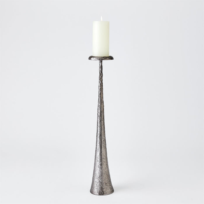 Global Views Beacon Candle Holder - Gunmetal