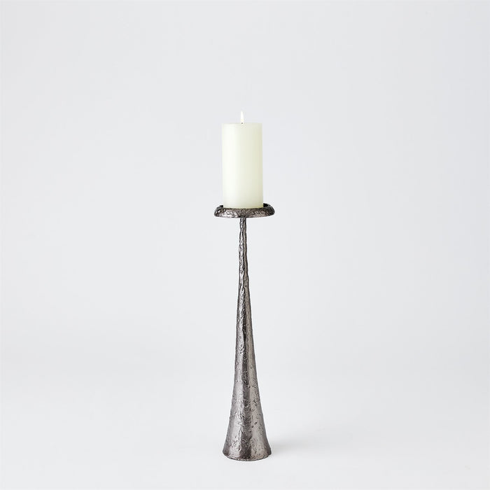 Global Views Beacon Candle Holder - Gunmetal