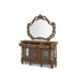 Michael Amini Villa Valencia Sideboard with Mirror - Classic Chestnut