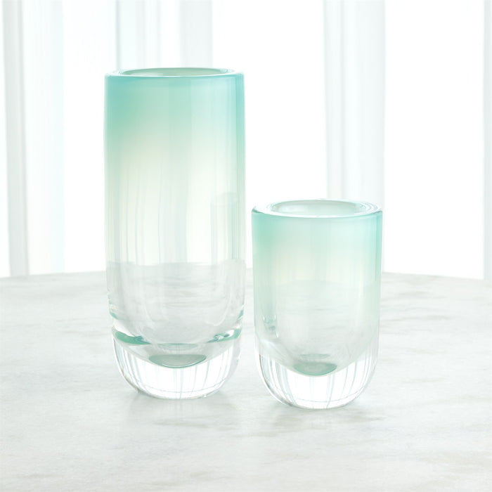 Global Views Bubble Cylinder Vase - Wintergreen