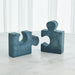 Global Views Alabaster Jigsaw Bookends - Set of 2