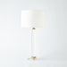 Global Views Bowed Crystal Column Lamp